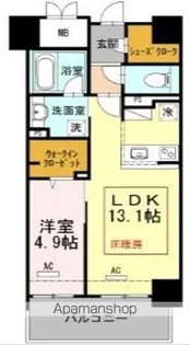 ウェルブライト博多ステーション【10階】の間取り