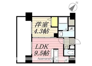 三島マンション博多駅東【6階】の間取り