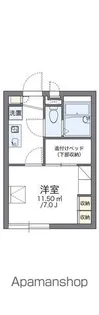 レオパレスウエストコート【2階】の間取り