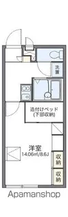 レオパレスセイバー【206号室】の間取り