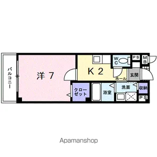 ラック ペーシュ【2階】の間取り