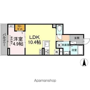 グラナーデ中村【3階】の間取り