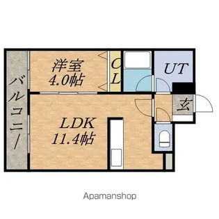 バロンドール【14階】の間取り