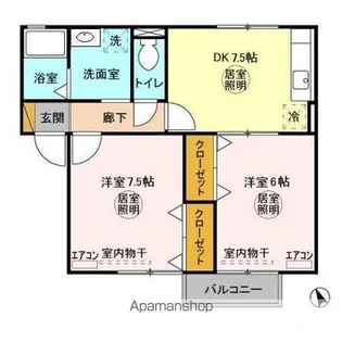 サニーコート桜井 Ⅱ【1階】の間取り