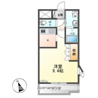 エスポアールK【1階】の間取り