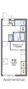 レオパレスウィステリア【105号室】の間取り