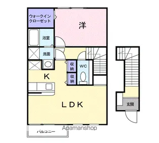 クリスタル スカイ【2階】の間取り