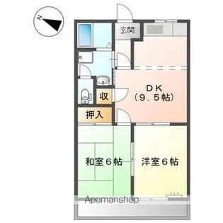 メゾンブランシュ【2階】の間取り