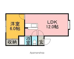石山クラブハウス【102号室】の間取り