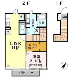 リヴェール【2階】の間取り