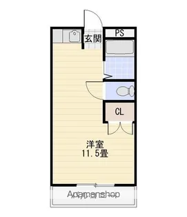 コーポラス阿波【203号室】の間取り