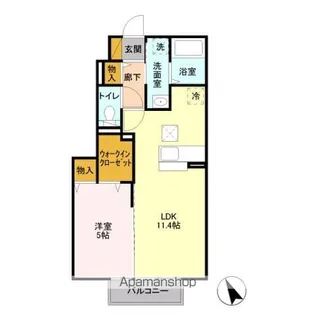 スバルコーポS【1階】の間取り