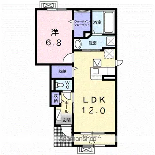 ウェルヴィレッジⅣ【1階】の間取り