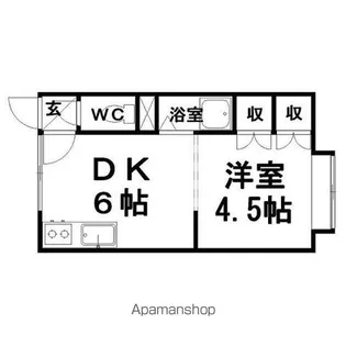 コーポすみれ【203号室】の間取り