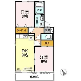 レジデンス アグリー【1階】の間取り