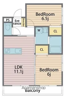 イオンハイツ【2階】の間取り