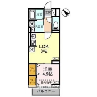 レクシア白子 Ⅱ【2階】の間取り
