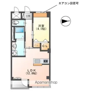 レスポワール【2階】の間取り
