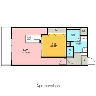 セントピア岡安【3階】の間取り