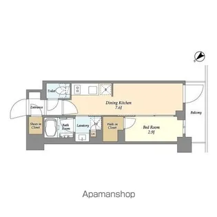 グランカーサ瑞江【4階】の間取り