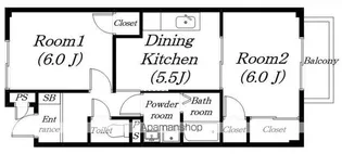 ブランニュー21【101号室】の間取り