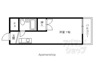 ロイヤルテラス佳欧留【402号室】の間取り
