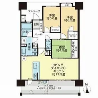 アンピール熊本城【2階】の間取り