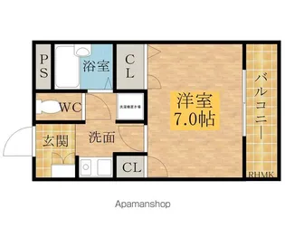 レユシールマンションタニムラ【203号室】の間取り