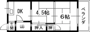 平尾マンション【3階】の間取り