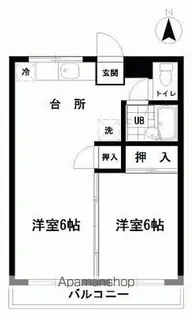 アートマンション【302号室】の間取り