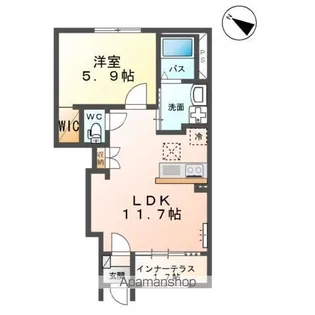 ヒルトップ白河【1階】の間取り