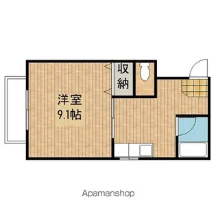 稲荷ヴィレッジ【203号室】の間取り