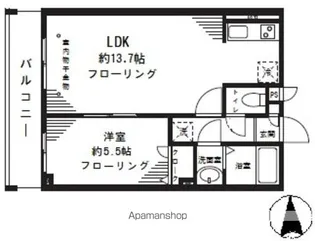 シャルマントミール【3階】の間取り