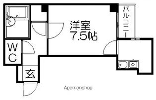AMPLEUR【403号室】の間取り