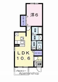 ソレイユA【1階】の間取り