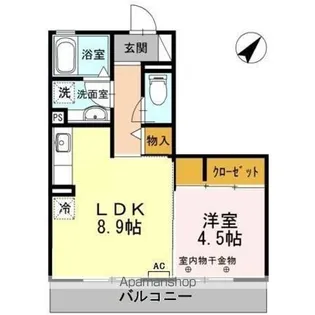 ボナール【3階】の間取り