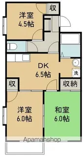 サンフラワー【2階】の間取り