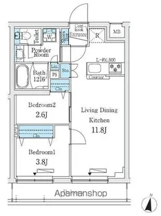 プライムブリス中野富士見町Ⅰ【3階】の間取り