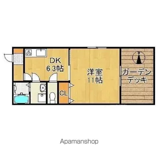 MYUNA 01【103号室】の間取り