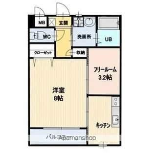 REFUGE B【101号室】の間取り