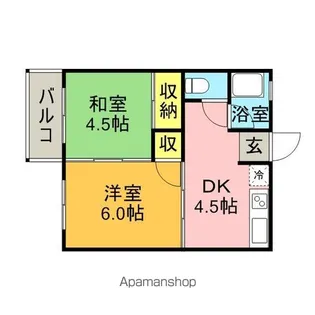 コーポ上屋敷【2階】の間取り