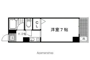 エスタシオンシバタ【407号室】の間取り