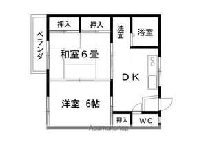 フレグランス六本木【5203号室】の間取り