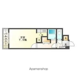 イーストフェアリー【603号室】の間取り