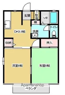 ディアス・パークB【2階】の間取り