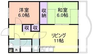 カサ デ わさ【3階】の間取り
