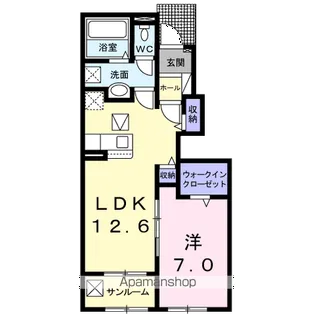 ベル フォレスト Ⅱ【1階】の間取り