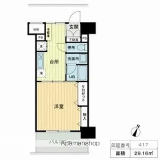 フィットエル仙台一番町【4階】の間取り