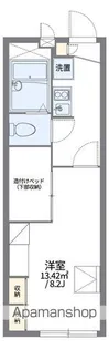 レオパレスしゃら【1階】の間取り