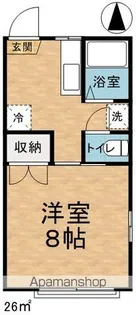 フォーブルプチ【102号室】の間取り